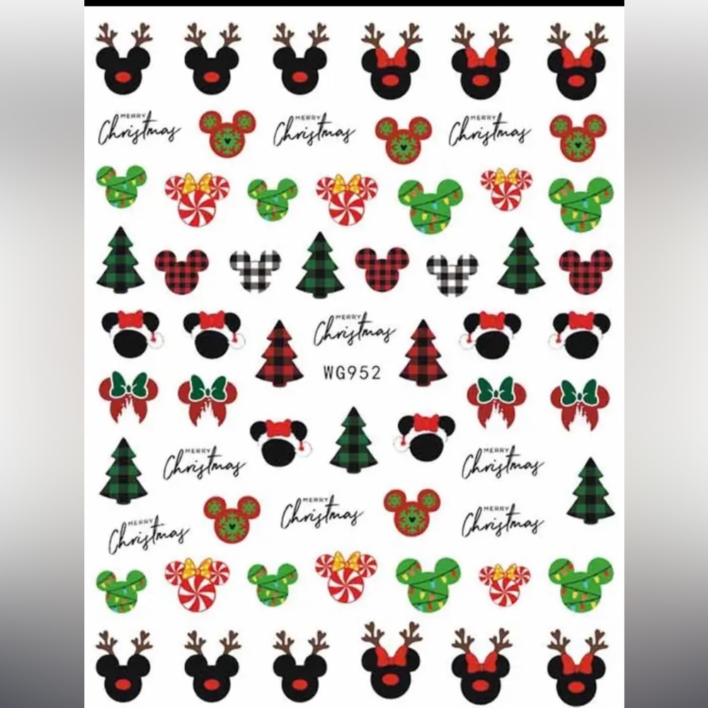 $1 CHRISTMAS NAIL STICKER SHEET. NEW. $1 WITH ANY $10 ORDER OR MORE